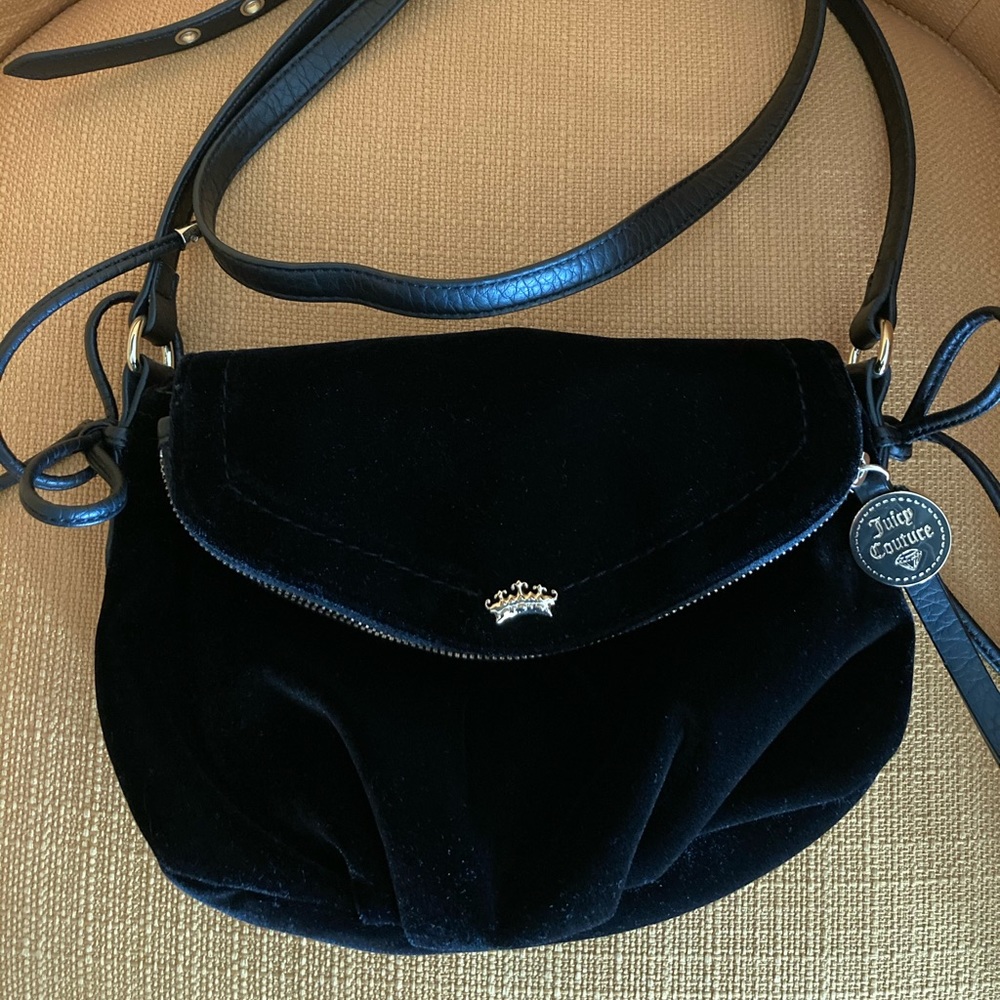 Juicy Couture Black Velvet Purse